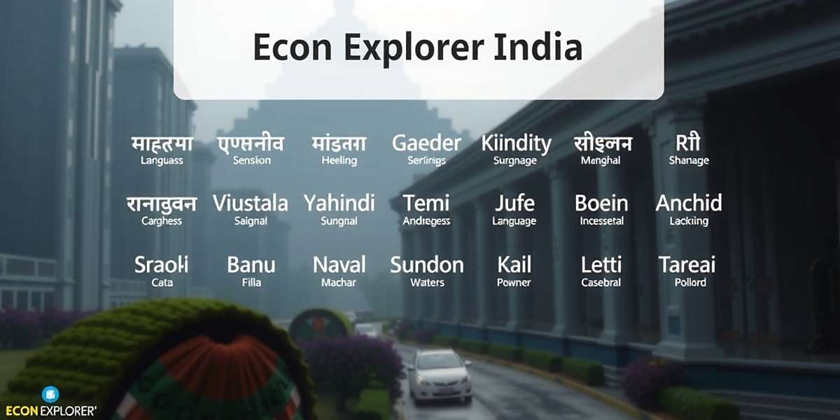 Econ Explorer India Multi-language Support Econ Explorer India language selection screen showing various Indian languages